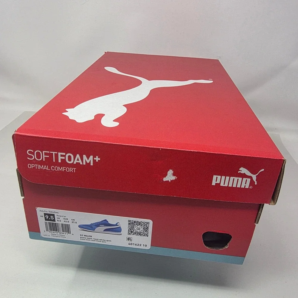 Puma ST Miler Sneakers Mens 9.5 Blue White Team Royal SoftFoam+ Shoes 401622 10